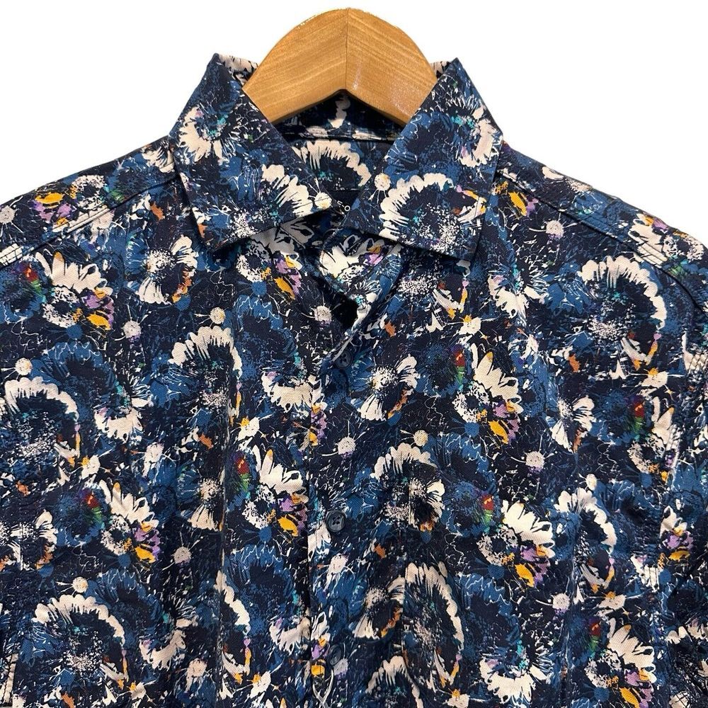 Johnnie-O NEW Men's Sz Small Top Shelf Button Front Floral Keeler S/S Lake Shirt